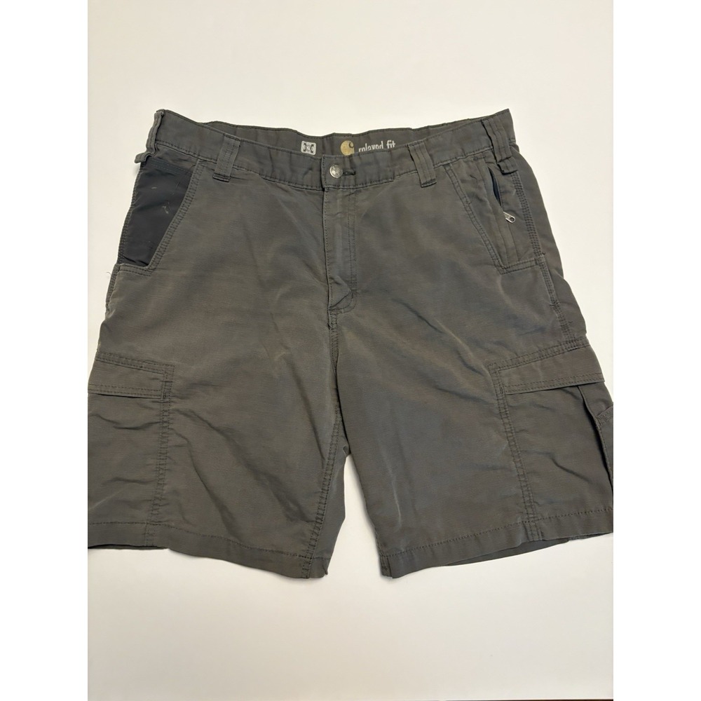 Carhartt Cargo Shorts Mens 38 Gray Force Extremes Relaxed Fit Utility 101973